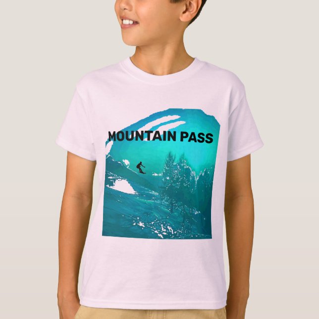 Camiseta El paso de montaña embroma el esquí (Anverso)