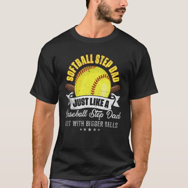 Camiseta El Paso De Softbol A Papá Le Gusta Un Paso De Béis (Anverso)