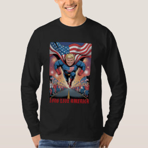 Camiseta El paso rápido de superhéroes Trump: Personalizado