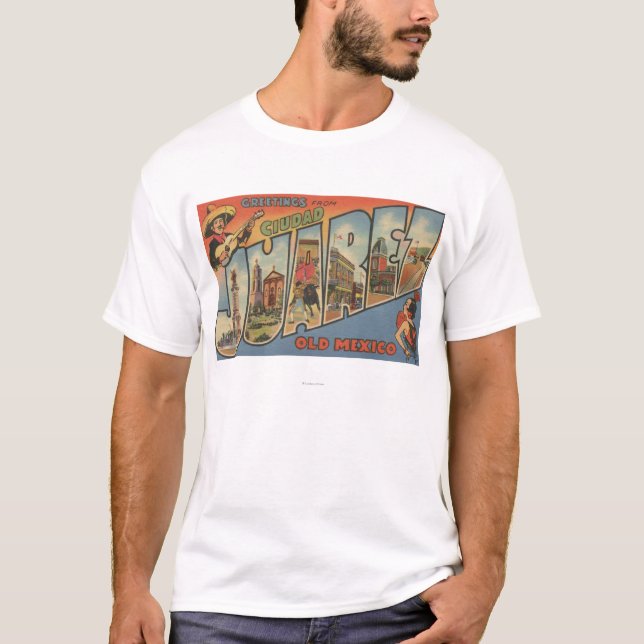 Camiseta El Paso, Tejas - Ciudad Juárez (Anverso)