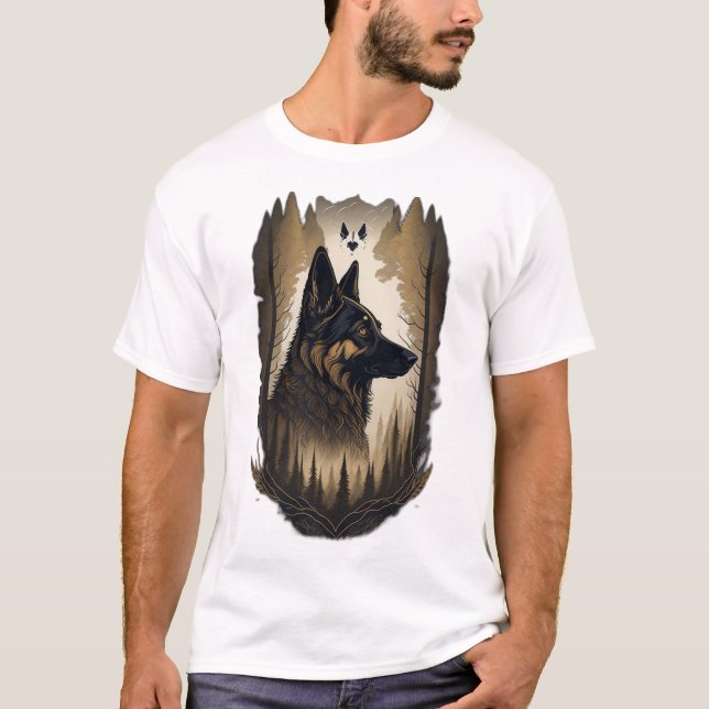 Camiseta El Pastor Alemán 008  (Anverso)