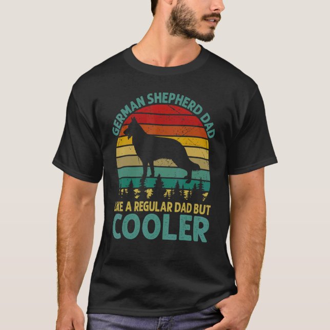 Camiseta El Pastor Alemán A Papá Le Gusta Un Padre Regular  (Anverso)