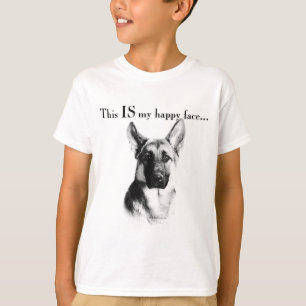 Camiseta El pastor alemán Happy Face