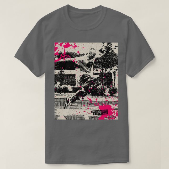 Camiseta El patinaje artístico no es una vieja escuela crim (Diseño del anverso)