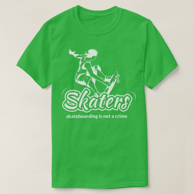 Camiseta el patinaje no es un delito 1 2 (Diseño del anverso)