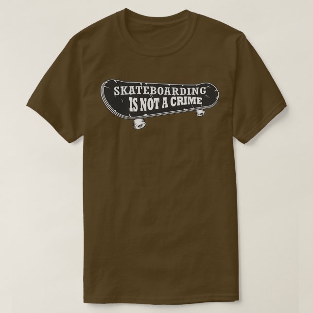 Camiseta El patinaje no es un delito 1 3 (Diseño del anverso)