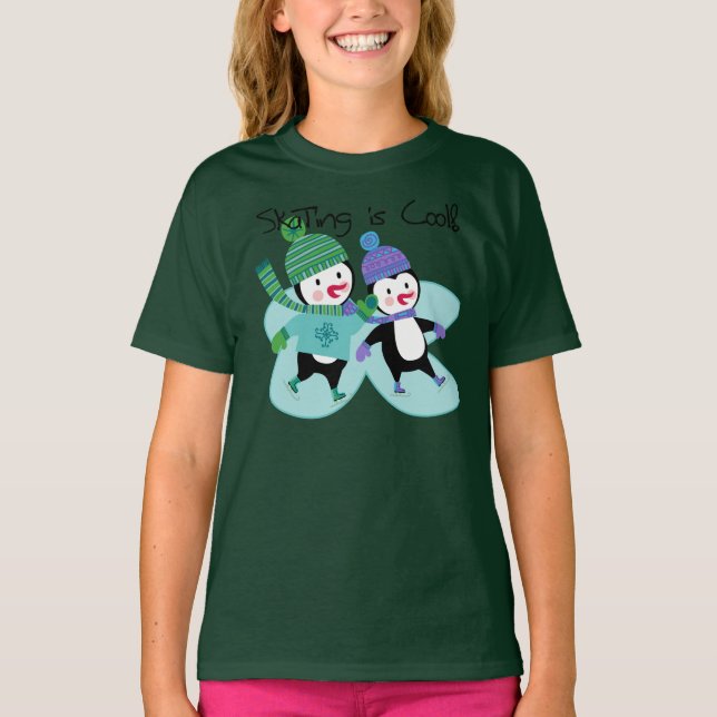 Camiseta El patinaje sobre pingüinos es Guay (Anverso)