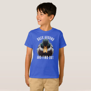 Camiseta El pato enfurecido dice "Pato por ahí y descubre"