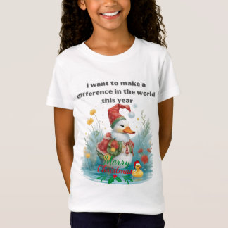 Camiseta El pato navidad hace la diferencia este año