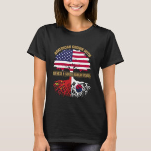 Camiseta El patrimonio americano crece con el chino surcore