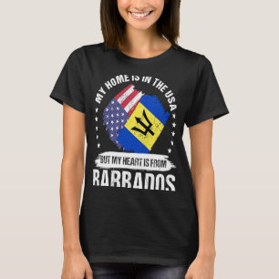 Camiseta El patriota barbadense americano se enorgullece de
