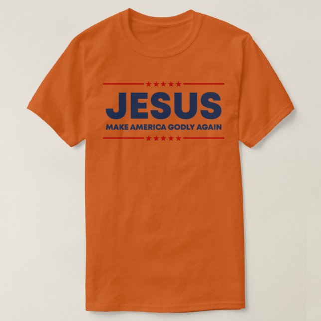 Camiseta El patriota estadounidense Jesús hizo que Estados  (Diseño del anverso)