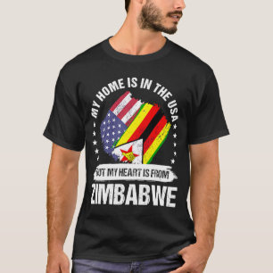 Camiseta El patriota zimbabuense estadounidense se enorgull