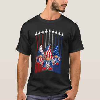 Camiseta El Patriótico Estadounidense Gnomes Estados Unidos