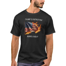 El patriotismo de Trump, ¡quema brillante!
