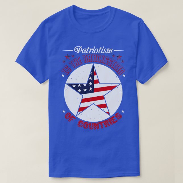 Camiseta El patriotismo del Día del Patrimonio es narcisism (Diseño del anverso)