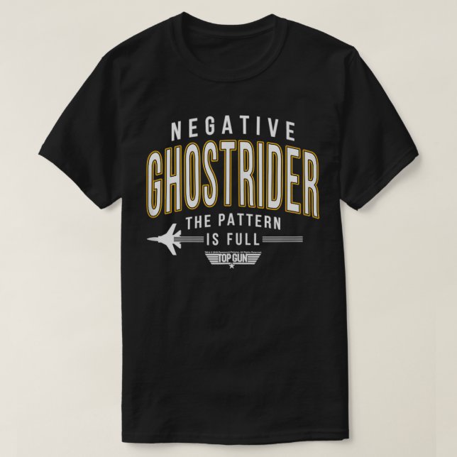 Camiseta El patrón de Gun Negativo de Ghostrider superior e (Diseño del anverso)