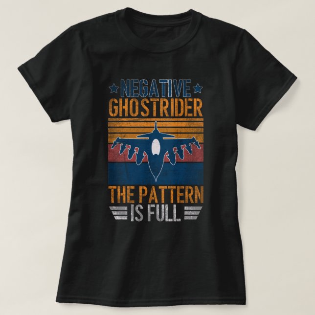 Camiseta El Patrón Negativo De Ghost Rider Es Piloto De Com (Diseño del anverso)