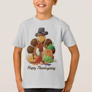 Camiseta El pavo del Día de Acción de Gracias embroma la