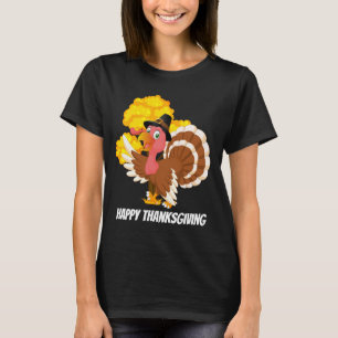 Camiseta El pavo lindo de la acción de gracias añade la