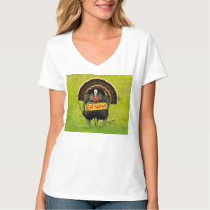 Camiseta El pavo orgulloso de SlipperyJoe come jamón colgar
