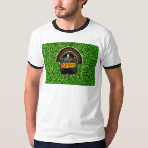 Camiseta El pavo orgulloso de SlipperyJoe come jamón colgar