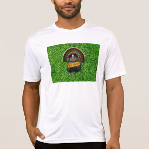 Camiseta El pavo orgulloso de SlipperyJoe come jamón colgar