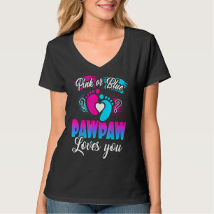 Camiseta El Pawpaw Rosa O Azul Te Ama El Género Revelar El