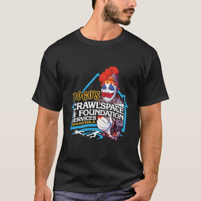 Camiseta El Payaso En Serie De La Fundación Crawlspace De P (Anverso)