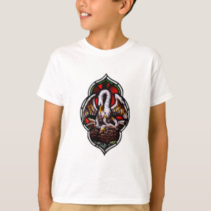 Camiseta El pelícano en su piedad Símbolo eucarístico