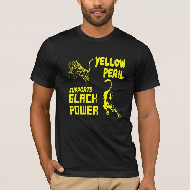 Camiseta El peligro amarillo es compatible con el poder neg (Anverso)
