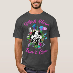 Camiseta El pelo de bruja no le importa el baño de tijeras
