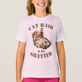Camiseta El pelo de gato es mi purpurina