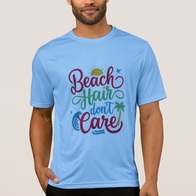 Camiseta El pelo de la playa no le importa (Anverso)