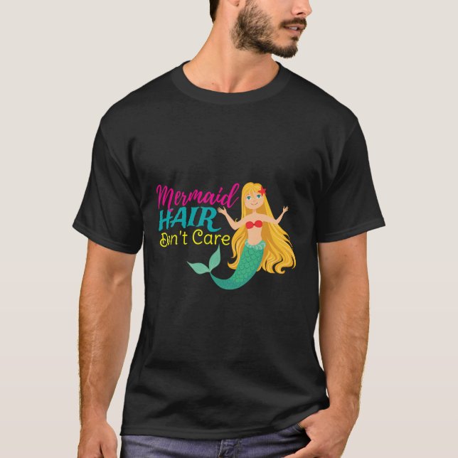 Camiseta El Pelo De La Sirena No Le Importa Graciosamente (Anverso)
