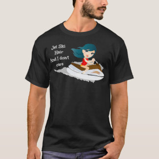 Camiseta El pelo de moto acuática y yo no nos preocupamos p