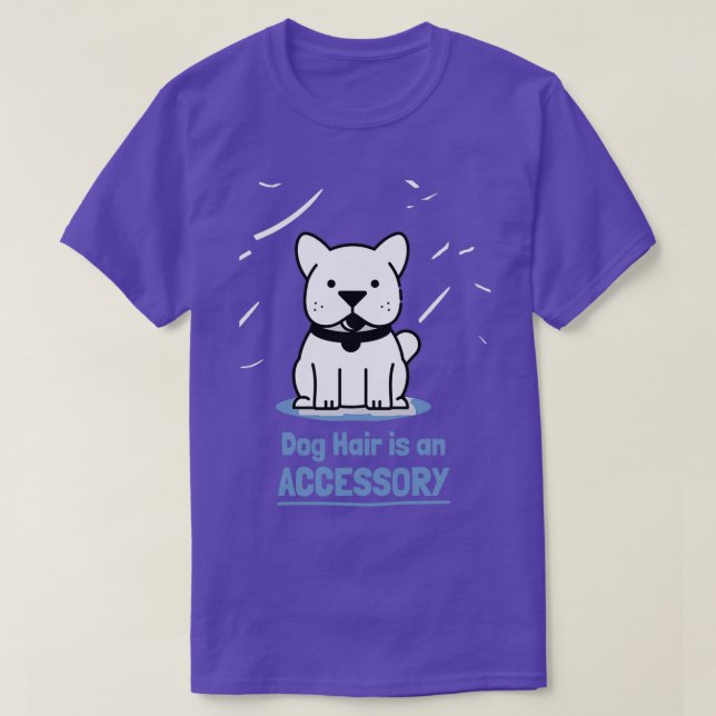 Camiseta El pelo del perro es una trimezcla blanca accesori (Diseño del anverso)