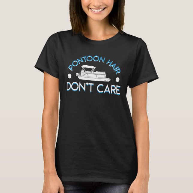 Camiseta El pelo el pontón del amante del barco el pontón (Anverso)