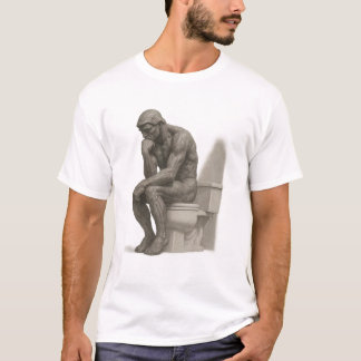 Camiseta El pensador en el trono – Estilo clásico de carbón