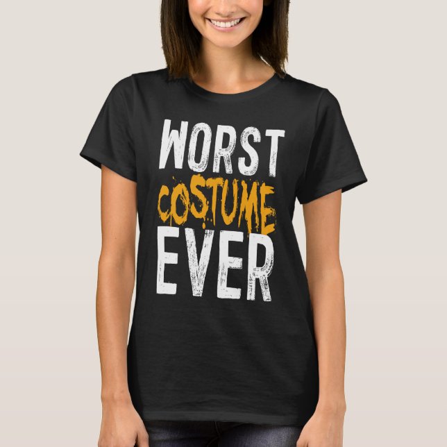 Camiseta El peor disfraz de Halloween (Anverso)