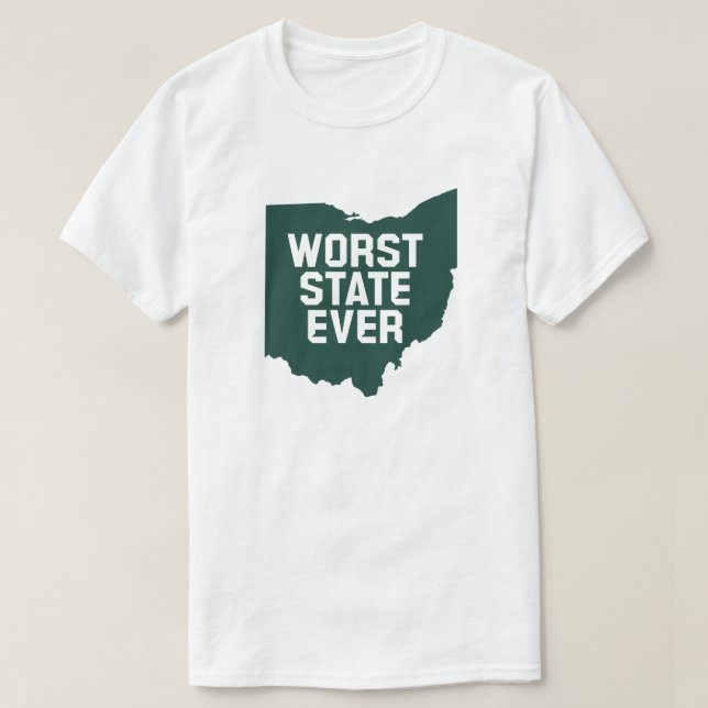 Camiseta El peor estado de la historia (Ohio) (Diseño del anverso)