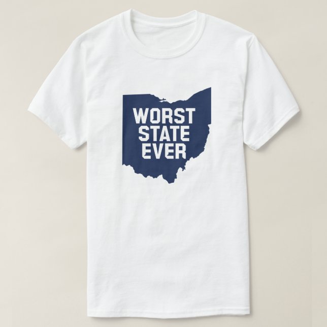 Camiseta El peor estado de la historia (Ohio) (Diseño del anverso)