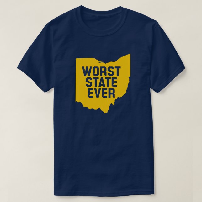 Camiseta El peor estado de la historia (Ohio) (Diseño del anverso)
