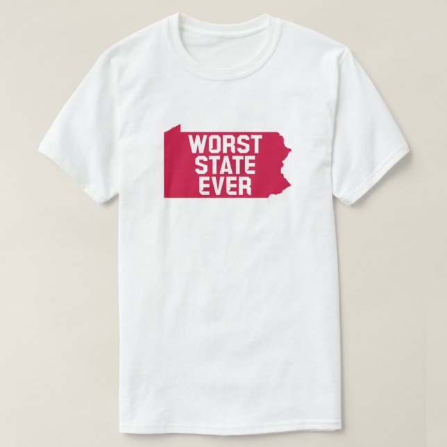 Camiseta El peor estado de la historia (Penn) (Diseño del anverso)