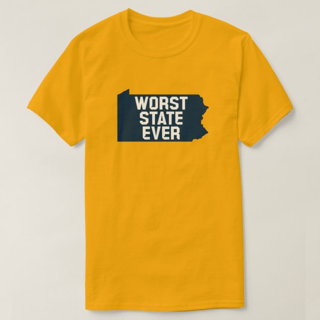 Camiseta El peor estado de la historia (Penn) (Diseño del anverso)