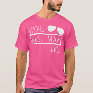 Camiseta El peor padrino de boda jamás visto Fiesta de solt