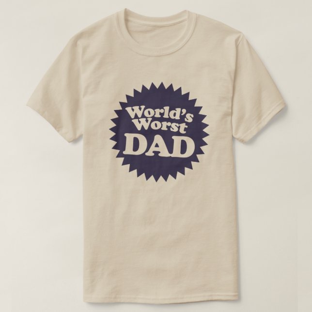 Camiseta El peor papá del mundo (Diseño del anverso)