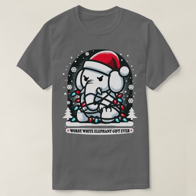 Camiseta El Peor Regalo De Elefantes Blancos En La Vida De  (Diseño del anverso)