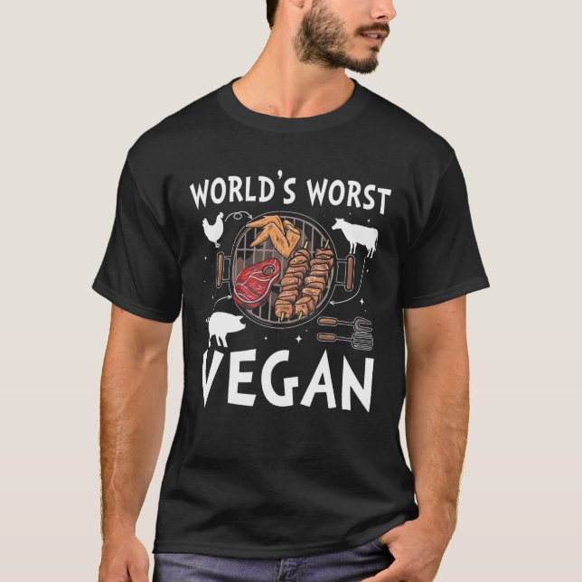 Camiseta El peor vegano del mundo (Anverso)