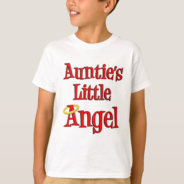 Camiseta El pequeño ángel de la tía (Anverso)
